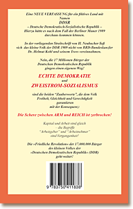 back Cover: »Idealer Führer« oder ZWEISTROM-SOZIALISMUS